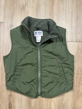 Women’s Vintage Size Small Army Green R&R Uniform Street Style Vest